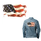 XC утюжок на ткани, патчи с американским флагом, моющийся патч для теплопередачи, сделай сам, декоративная аппликация для джинсов, пальто, сумки