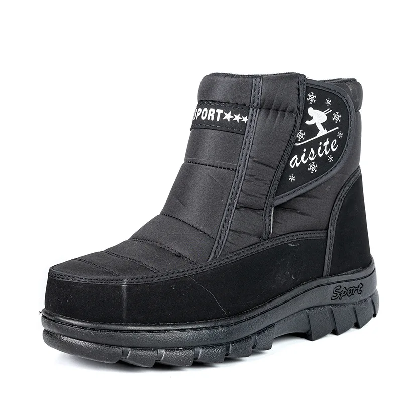 

Новинка 2021, мужские ботинки из хлопка, теплые Нескользящие ботинки для снежной погоды на толстой подошве, камуфляжные ботинки из хлопка, сап...