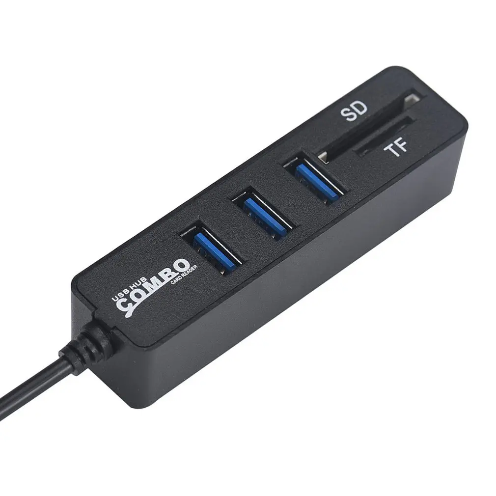 Micro USB Hub 2.0 Multi Ports Combo SD/TF Card Reader Splitter 3 Port usb Adapter For Computer Accessories | Компьютеры и офис