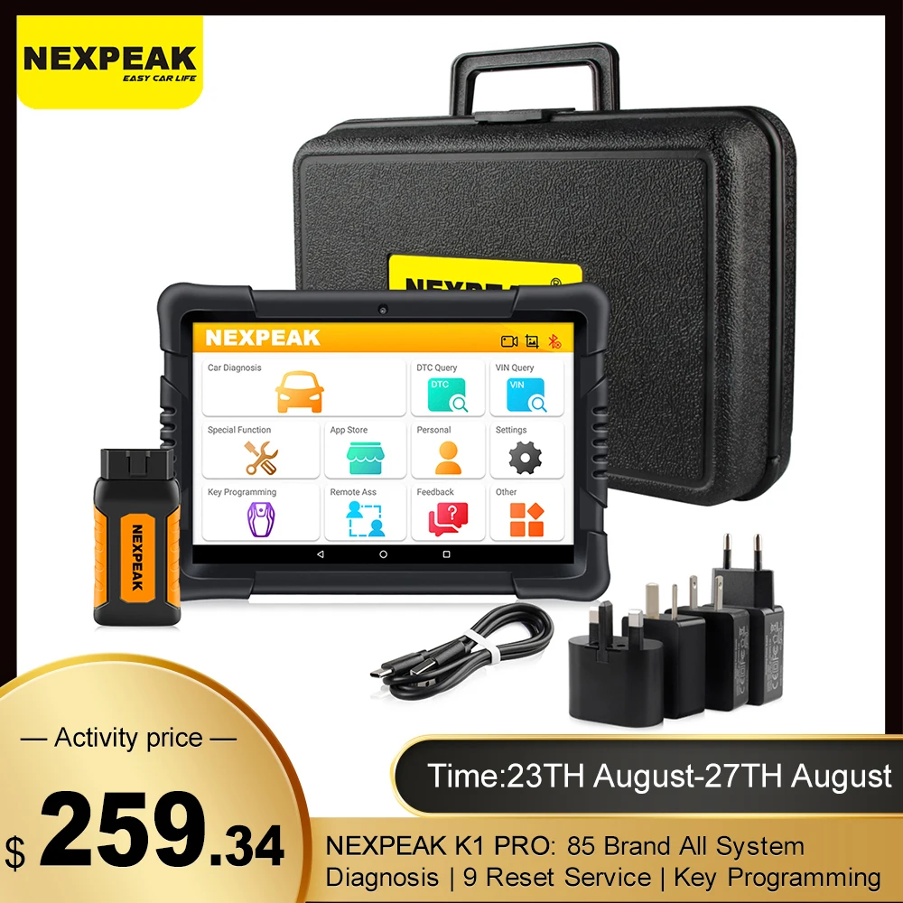 Диагностический сканер NEXPEAK OBD2 K1 PRO автомобильный диагностический инструмент для