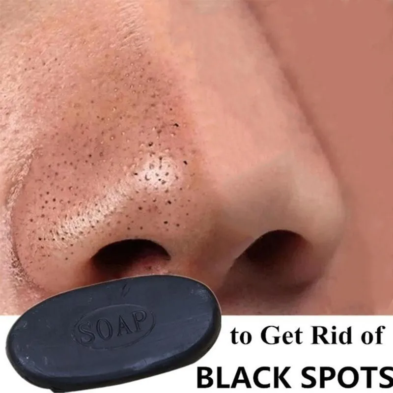 1 шт. 50 г турмалиновое бамбуковое мыло Концентрированное черное натуральное акне