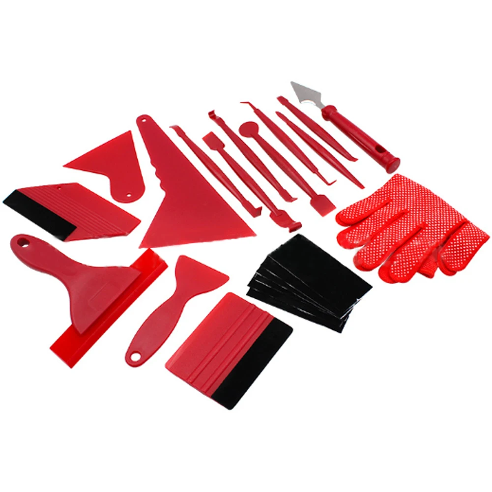 

Car Foil Set Kit Portable Car Trim Removal Tool Set Door Panel Auto Dashboard Pry Kit2 21PCS Car Wrapping Tint Application Tools