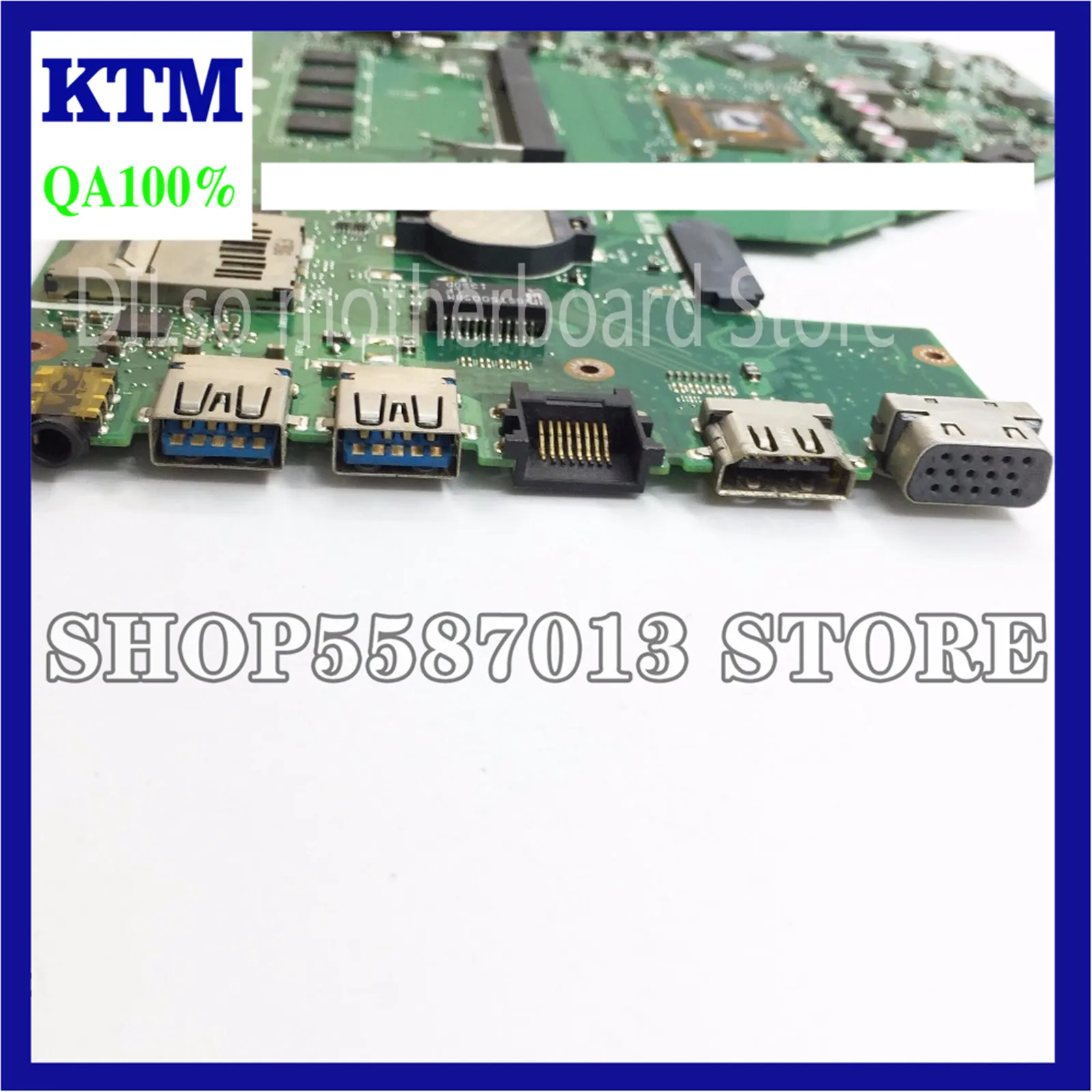 

KEFU X550CL Motherboard For ASUS X552C R510C R510CC X550CC Y582C Laptop Motherboard I3 Motherboard original Motherboard