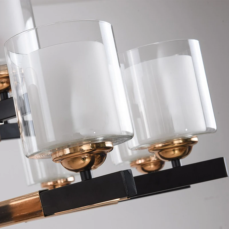 

Modern New Chinese Chandelier Household LED Light Restaurant Pendant Lamp Living Room Zen Bedroom Chandelier Loft Iron Lamp