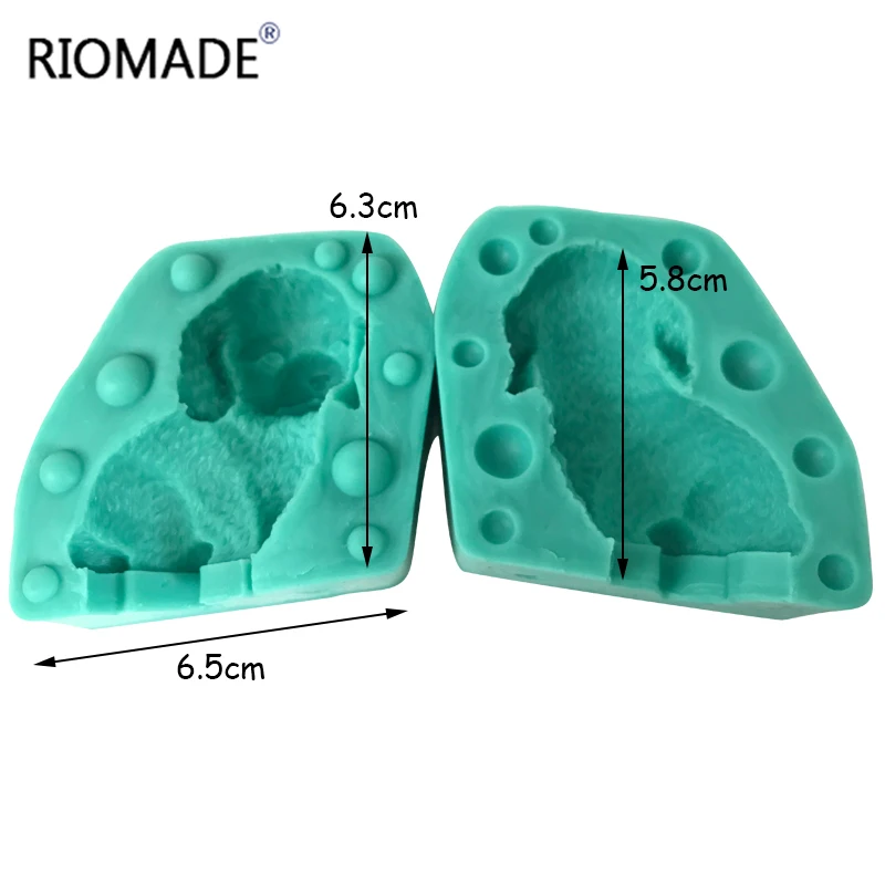 3D Собака силиконовая форма для ручной работы свечная глина мыло выпечки сделай