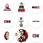 ТВ бумажный дом, значок, значки, значки, металлические значки для телефона диаметром 58 мм