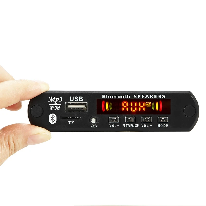 Автомобильный беспроводной Bluetooth 5 в MP3 WMA декодер плата аудио модуль TF цветной