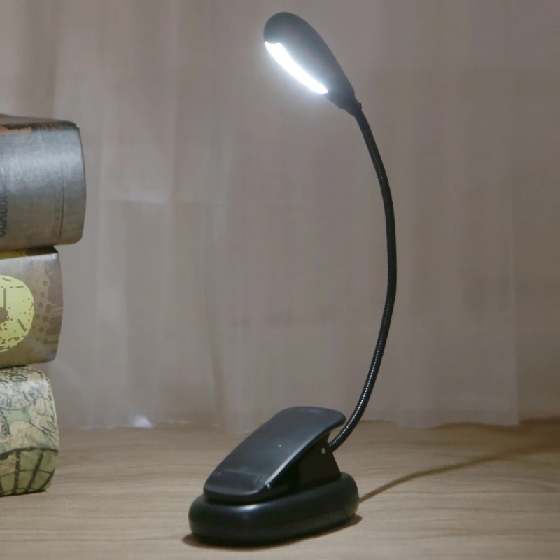 

Приглушаемая Настольная лампа с гибким рычагом, 7 светодиодный Дов, USB, пристегивающаяся кровать, настольная лампа для чтения, гибкие грызун...
