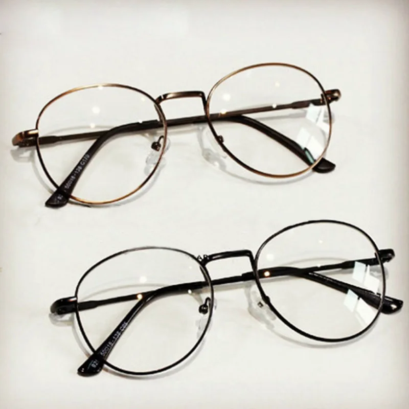Модные ретро унисекс оправы для век мужчин и женщин простые зеркальные очки