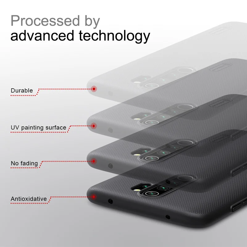 Матовый защитный чехол Nillkin для Xiaomi Redmi Note 8 Pro 8T жесткая пластиковая задняя