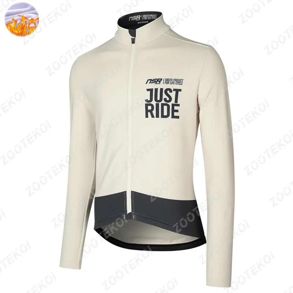 

Korea Motocross Nsr Riding Cycling Jersey Winter Unisex Bike Ciclismo Maillot Thermal Fleece Jacket Mtb Bicycle Clothing Hombre