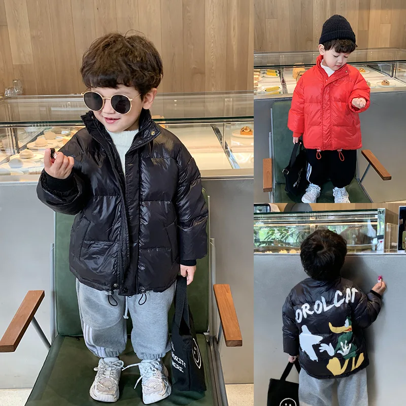 

Boy's padded foreign style baby winter clothes thickened keep warm bread clothing children's autumn and winter coat 12-3