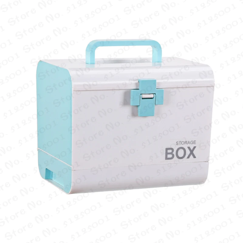 

Портативный контейнер для первой помощи, коробка для хранения лекарств, пластиковый контейнер, аварийный набор, многоуровневый Органайзер ...