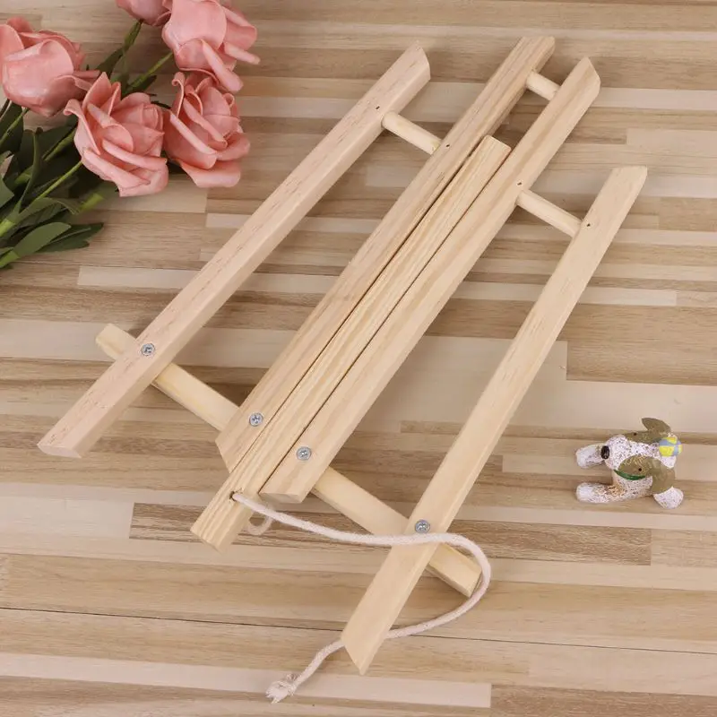 

Hot Sale 30/50cm Wood Easel Advertisement Exhibition Display Shelf Holder Studio Painting Stand