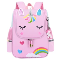 girl school bags child pink unicorn nylon printing backpack kindergarten student cute girls childrens schoolbag waterproof kid