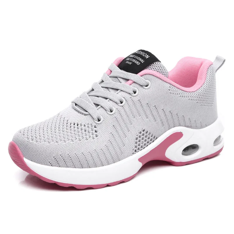 

Cushioning Red Women Sneakers Mujer Casual Shoes Professional Sport Woman Breathable Female Walking Trainers