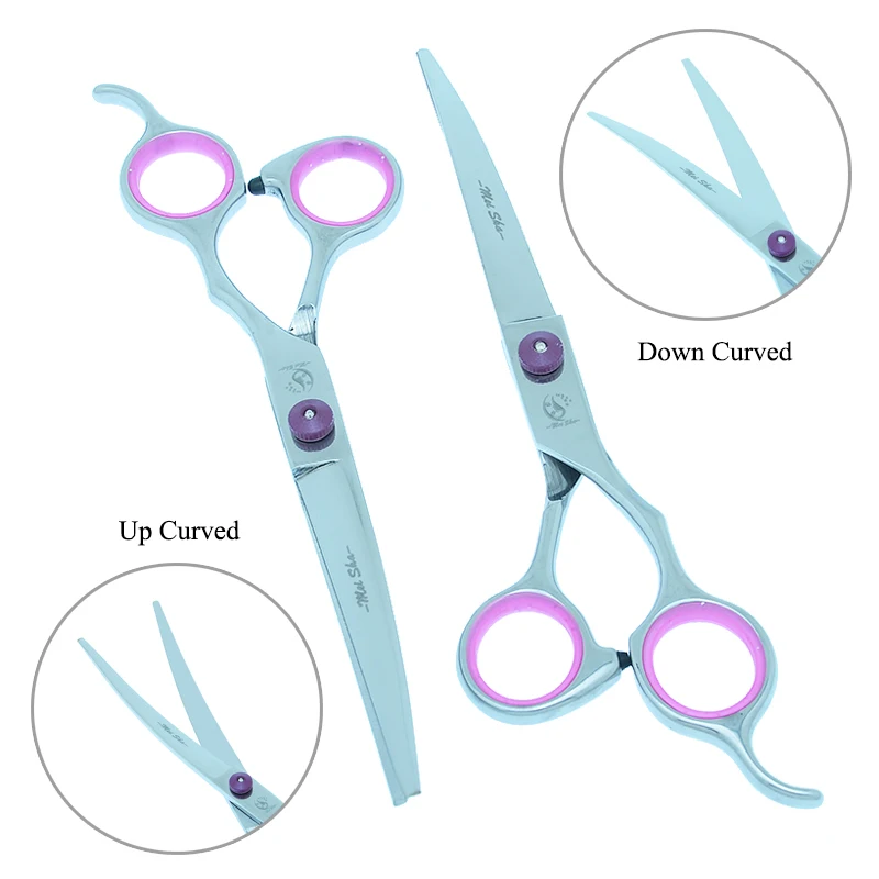 Meisha 7 дюймов профессиональные ножницы для ухода за питомцами японские 440c резка