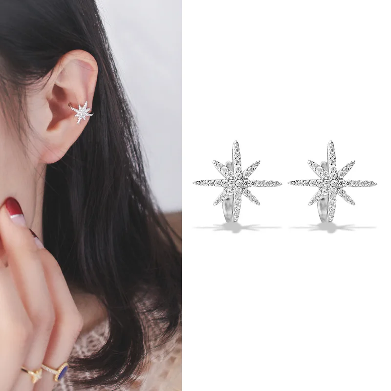 Метеор клип Мода инкрустированные циркон earbone личность ювелирные серьги