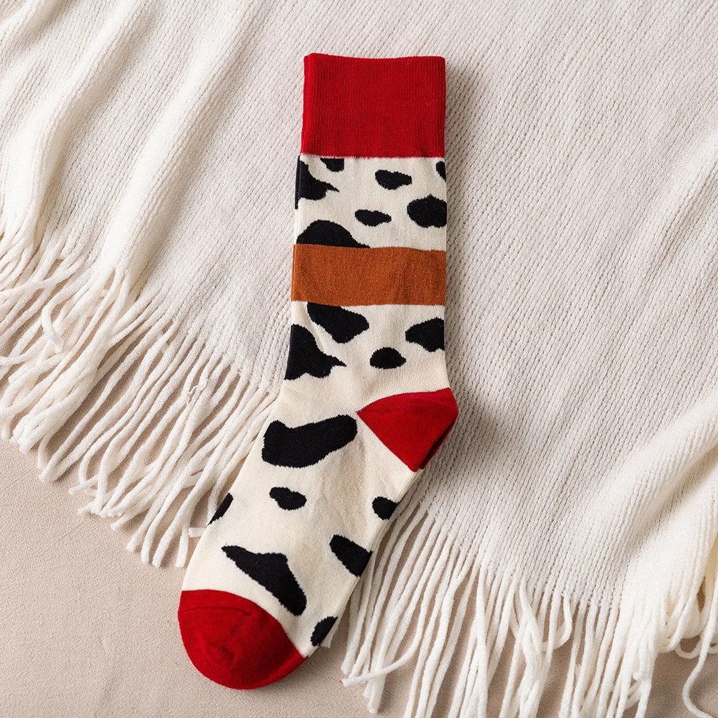 Женские носки до середины икры SAGACE длинные с 6 видов цветов женские зимние