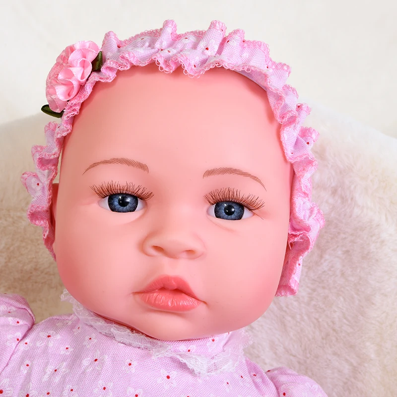 45 см плач смех новорожденная кукла интерактивные Новорожденные куклы платье