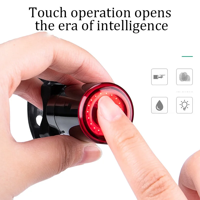 

Bicycle Smart Sensing Light Auto Brake Waterproof Brake Sensing Bicycle Rear Lights For Bike Bicycle HA