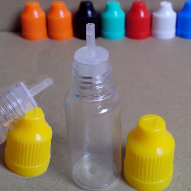 

2pcs 15ml Clear PET Plastic Jar Empty E Liquid Dropper Bottles With Child Proof Cap Free Shipping