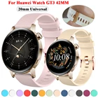Ремешок силиконовый для наручных часов Huawei Honor Magic Watch 2, сменный спортивный браслет для смарт-часов GT2 GT3 GT 3 42 мм, 20 мм GT 2