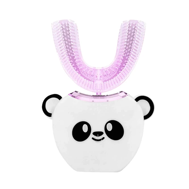 Детская автоматическая электрическая зубная щетка 360 ° круглый очищающий