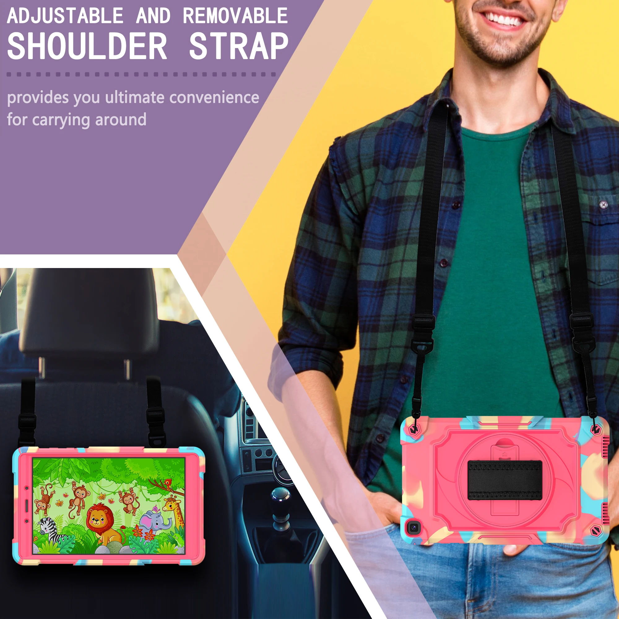 

New Case For Samsung Galaxy Tab A 8.0 2019 SM T290 T295 T297 Shock Proof full body Kids Children Safe non-toxic tablet cover