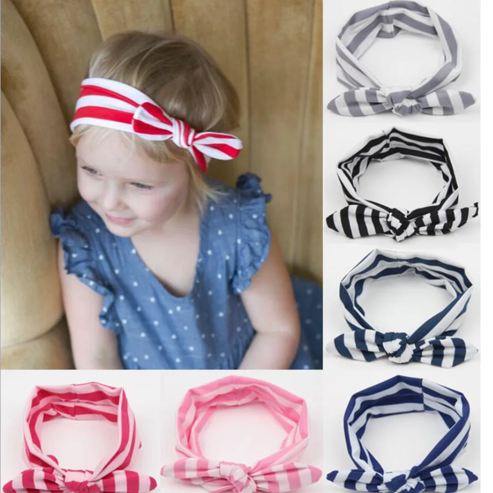 Аксессуары для волос маленьких девочек повязка на голову ленточный бант тюрбан