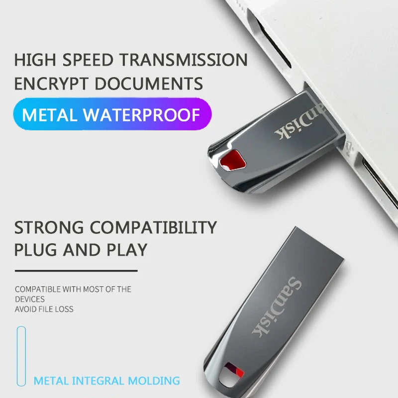 Флеш накопитель SanDisk USB флешка 64 ГБ 32 16 8 флеш бесплатная доставка|sandisk usb|sandisk usb flash