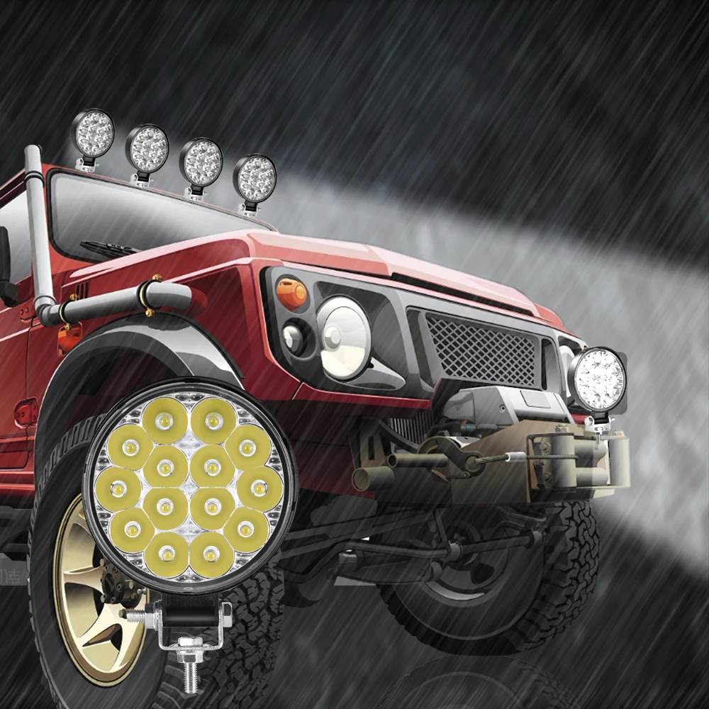 Led-светильник-Бар 18 Вт 48 Вт 42 Вт 54 Вт Светодиодный светильник для 4x4 внедорожника 12В 24В светодиодный рабочий светильник для туман светильник Реверсивный светильник светодиодный Подсветка