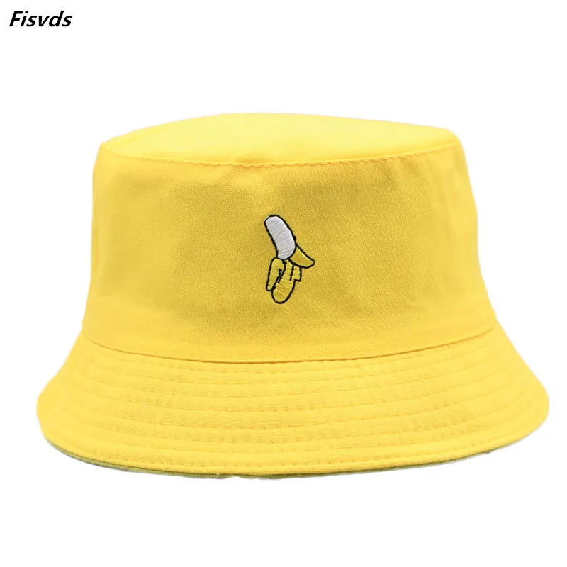 Панама Fisvds для мальчиков и девочек шляпа с банановым принтом желтая в стиле