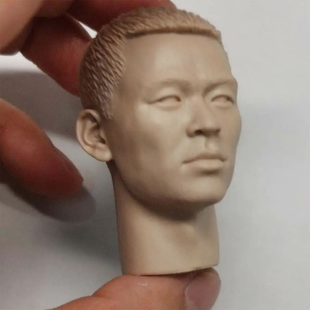 1:6 азиатская звезда ван баоцян Неокрашенная голова подходит для фигуры солдата 12