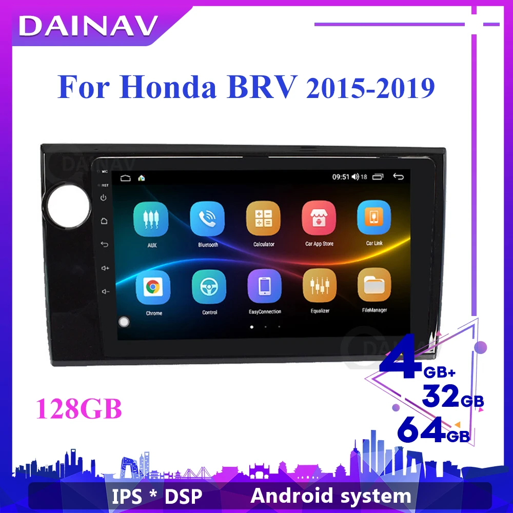 

Автомагнитола 2 din, 6 + 128 ГБ, Android 10,0, для Honda BRV 2015, 2016, 2017, 2018, 2019