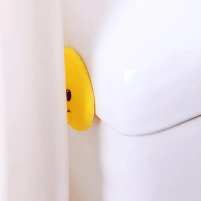 Настенные утолщенные бесшумные наклейки на дверь с улыбающимся лицом резиновая