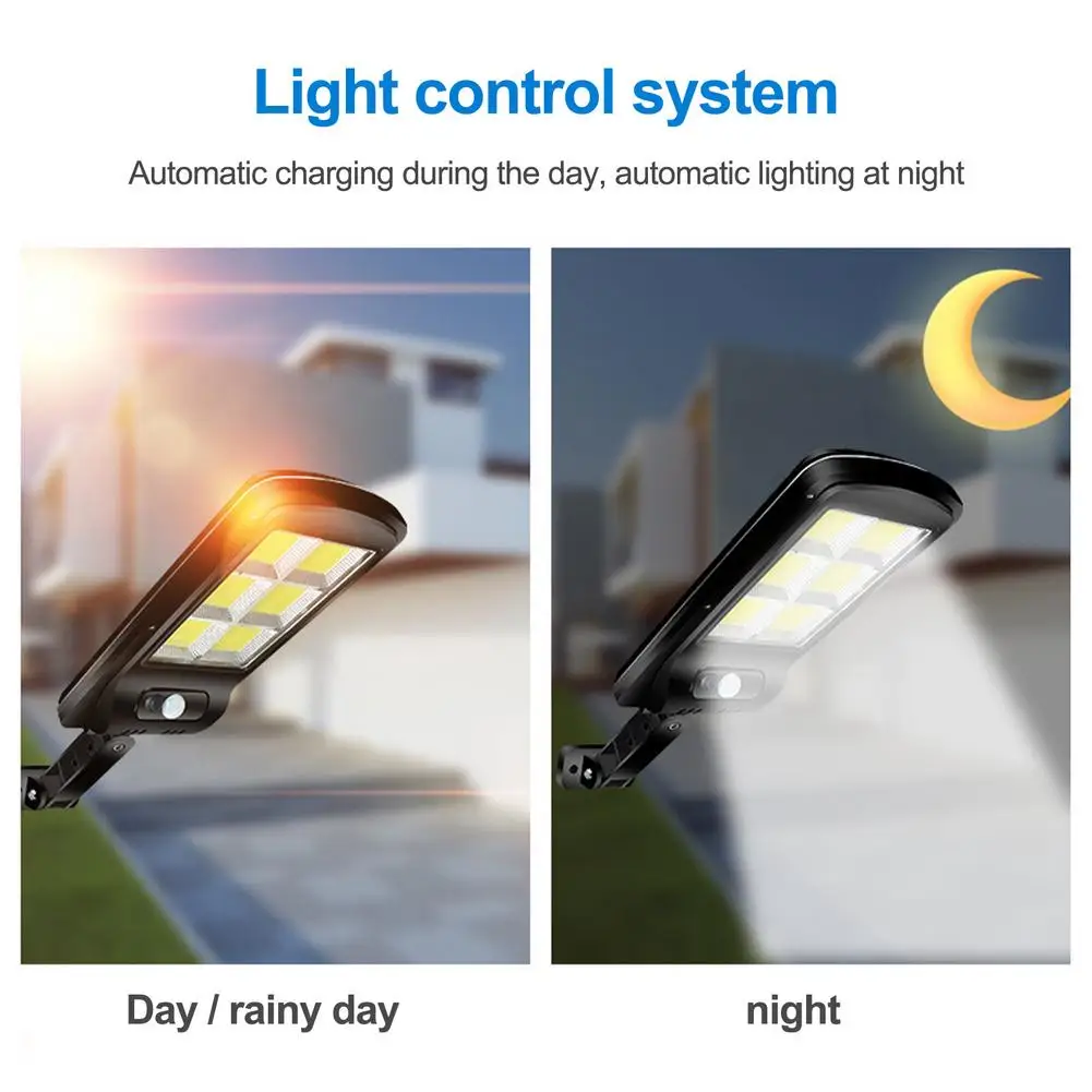 

Solar Light 15W 2400Amh Waterproof Rechargeable Sensor IP65 LED Lamp Automatic Lighting Light For Outdoor Garden