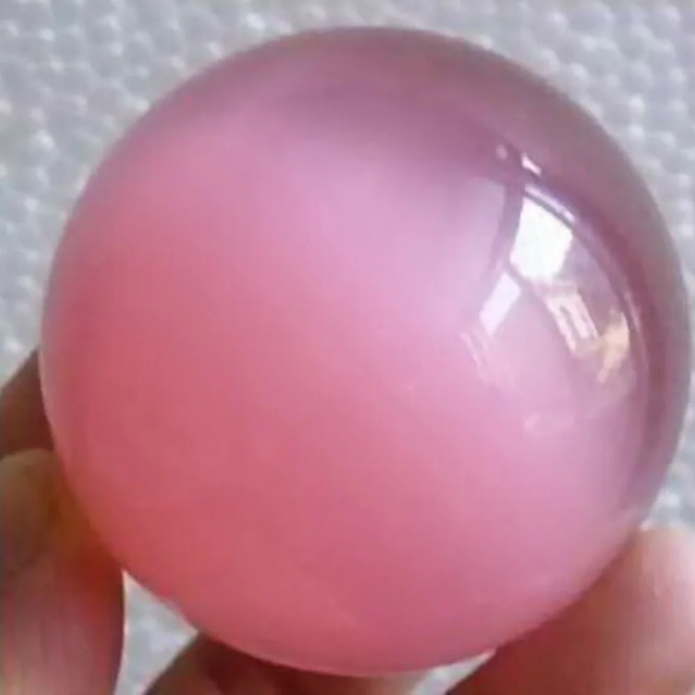 40 мм красивый азиатский Редкий Натуральный кварц розовый фотоисцеляющий шар