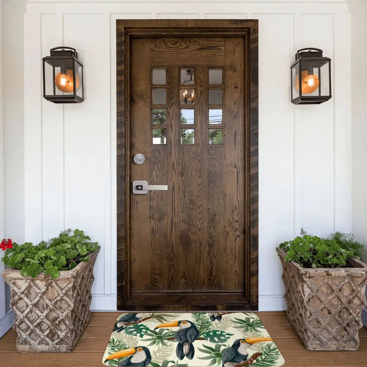 Тропический коврик с изображением джунглей Toucan ковер из полиэстера нескользящий