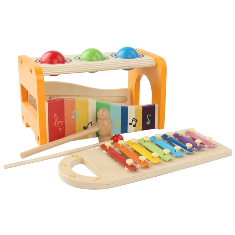 

Colorful 3-Knocking Piano Station Percussion Toy Toddler Musical Instruments
