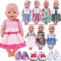 reborn cute cat pattern dress clothes for 18 inch american43cm reborn baby new born doll girls russia doll diy gifts toy