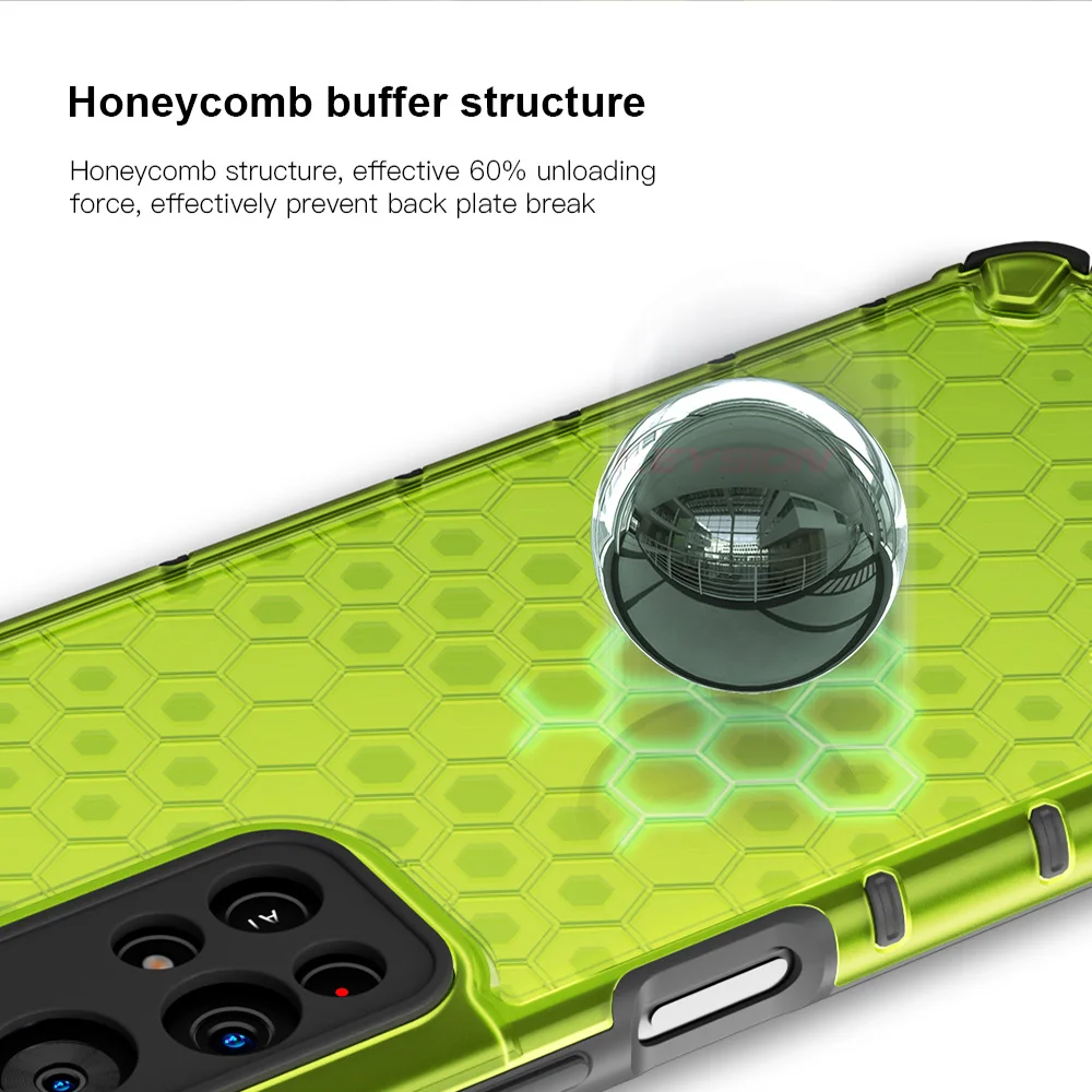 keysion shockproof armor case for redmi note 11 5g 11 pro plus 11t 5g honeycomb phone back cover for xiaomi poco m4 pro 5g free global shipping