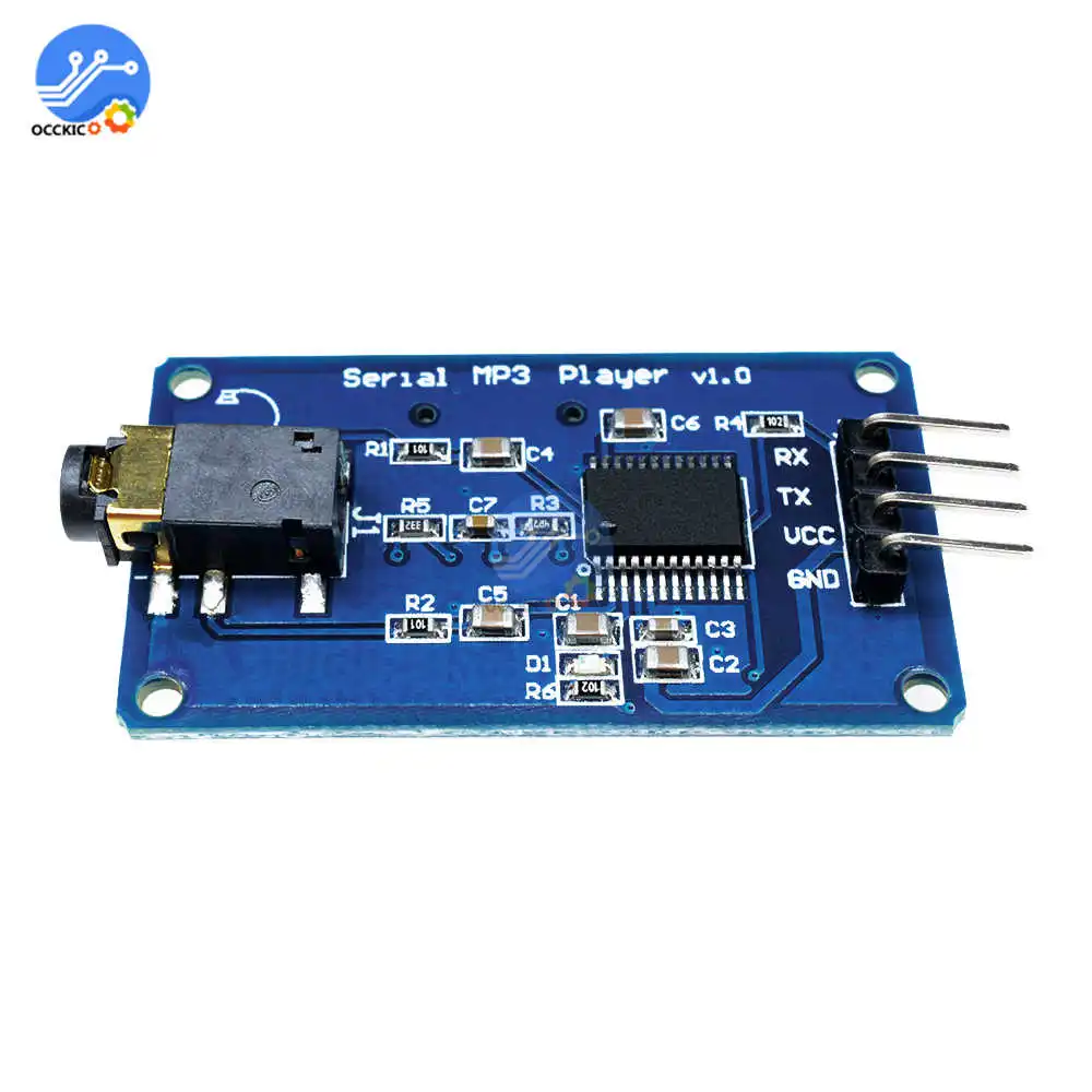 MP3 декодер модуль dac board YX5300 UART Control серийный плеера для Arduino/AVR/ARM/PIC CF аудио