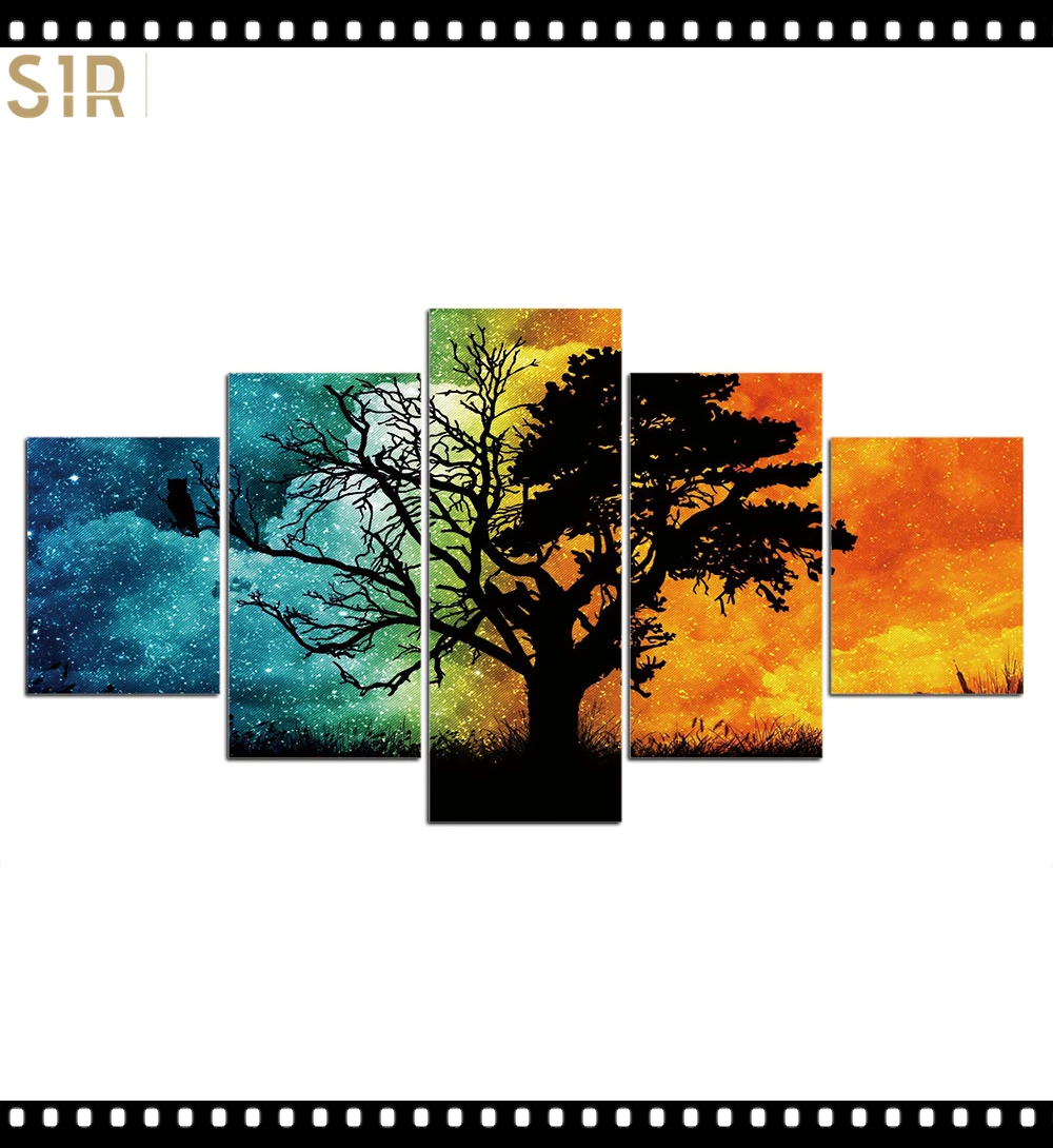 

Scenery Decorations for The Five - Part Poster Living Room Decoration Room Decor Anime Decor Wall Paintings Home Decor Wall Art