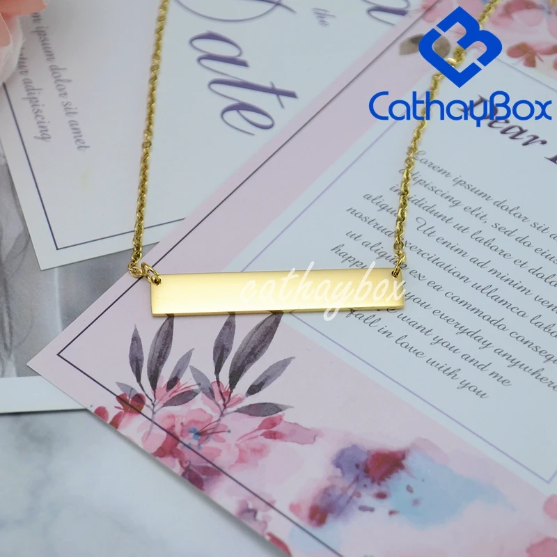 Женское ожерелье с подвеской из нержавеющей стали золотого цвета розового