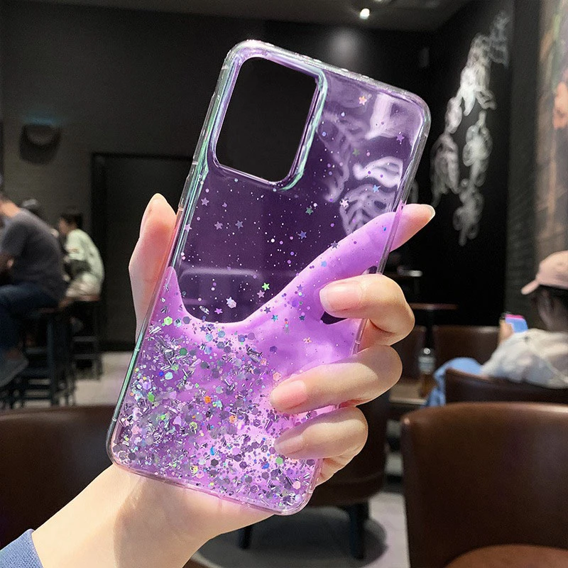 Мягкий Блестящий Звездный телефонный чехол YBD для Samsung Galaxy A21s A51 A11 s9 s8 plus s20 s10 A50 A70
