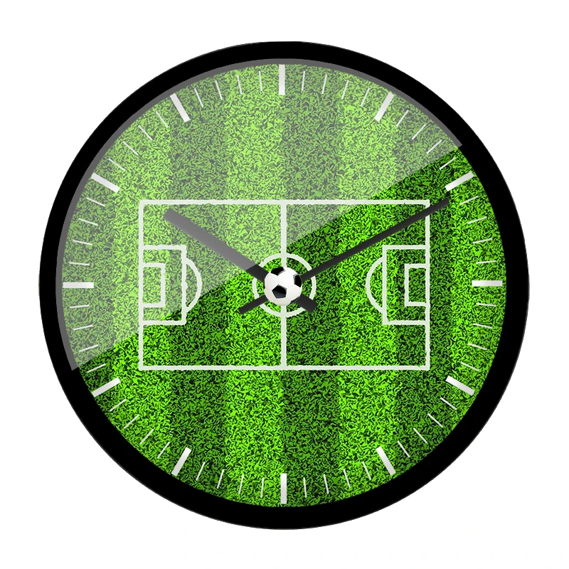 Креативные настенные часы для футбольного поля гостиной креативные Современные