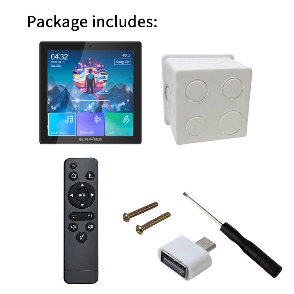 Аудиосистема Smart Home музыкальный плеер 2 4 каналов дюймовый сенсорный мини экран