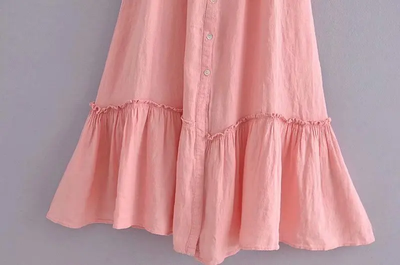 

KBAT Summer Women's Dress 2021 Women Dress Elegant Off Shoulder Long Ruched Dress Woman Vintage Puff Sleeve Casual Dresses