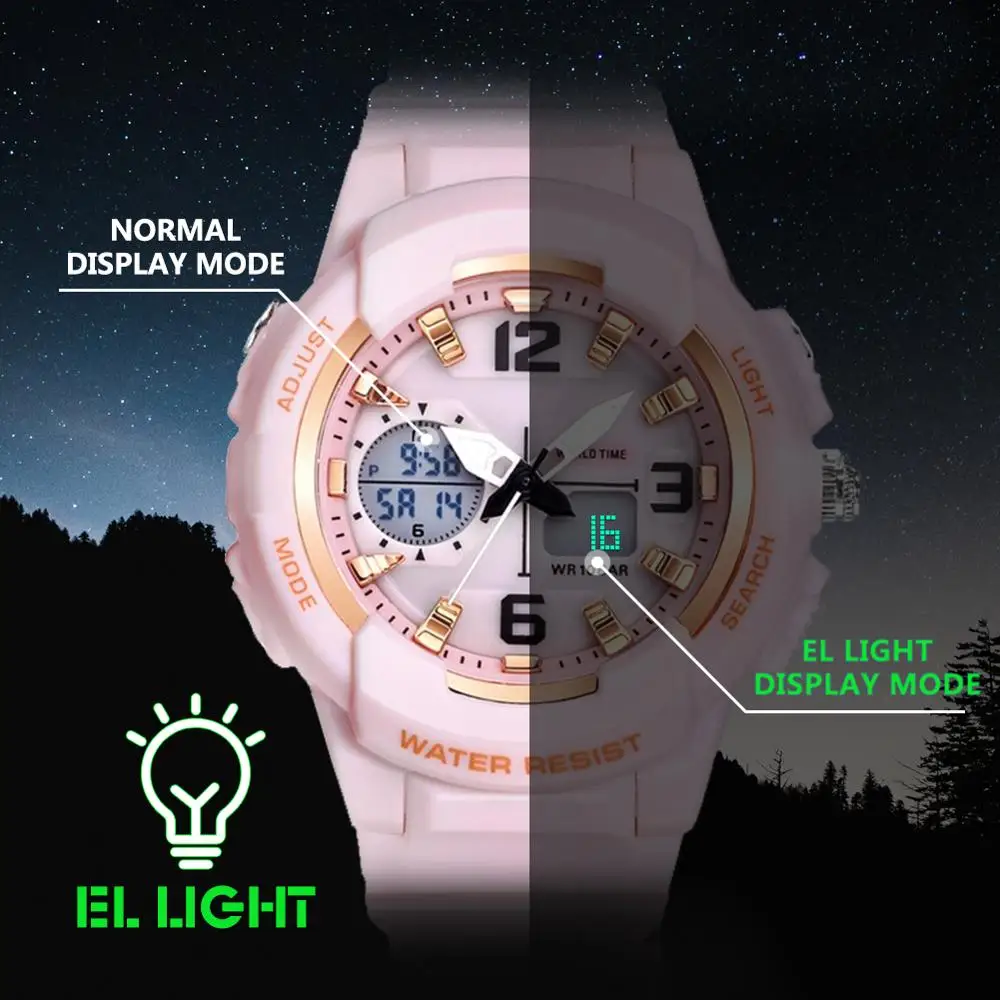 Shifenmei женские часы спортивные кварцевые 2020 люксовый бренд Led цифровые